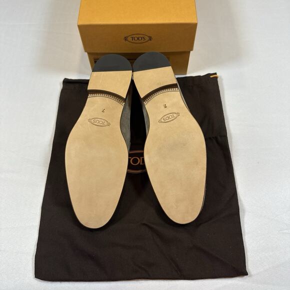 Tod’s MOCASSINO CUOIO Size 7UK/8.5US New In Box With Receipt MSRP $825 main image 7